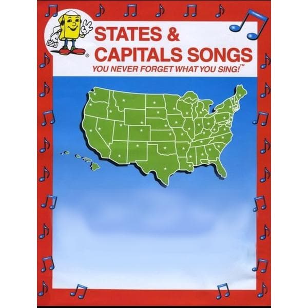 States & Capitals Songs (download) and Wall Map