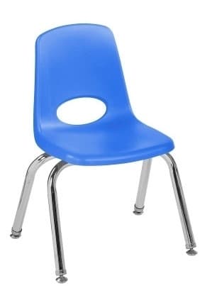 12" Stack Chair with Swivel Glides
