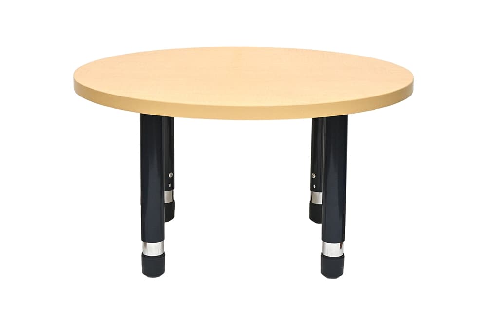 Round Thermofused Table – Maple/Navy