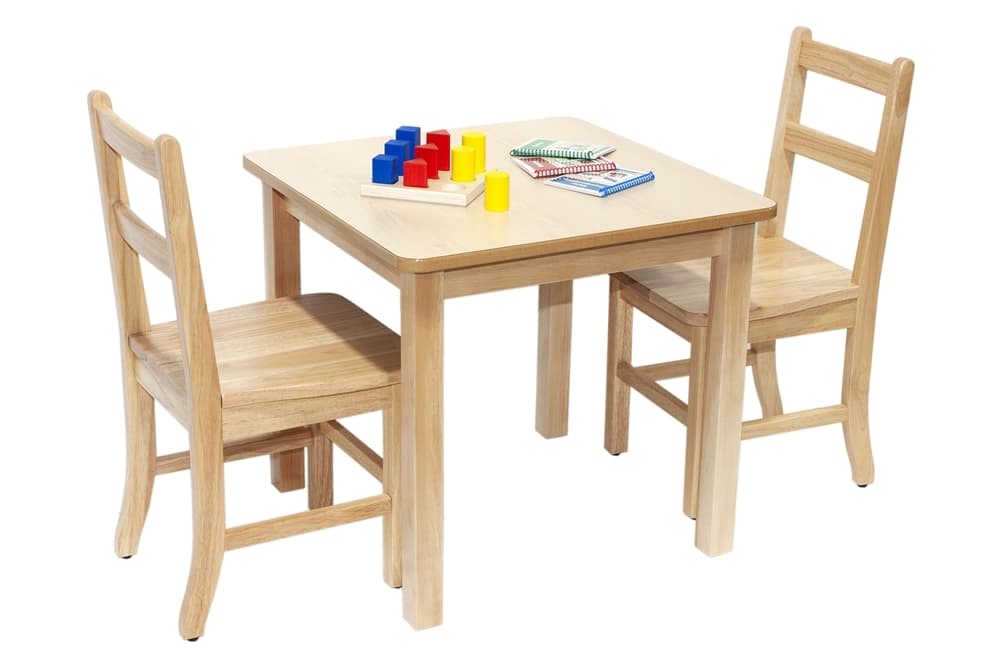 Birch Classroom Table - 24"x24" - 18" Legs