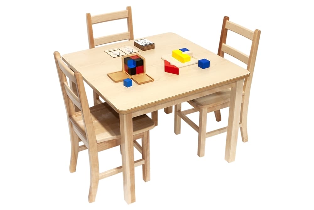 Birch Square Table - 30"x30" - 12" Legs