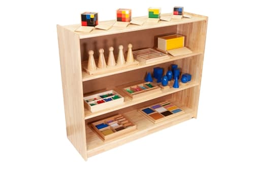Large Rectangular Rubberwood Shelf w/ Back