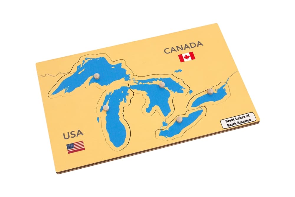 Great Lakes of North America Puzzle