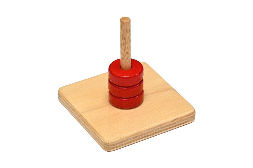 Rings on a Vertical Dowel