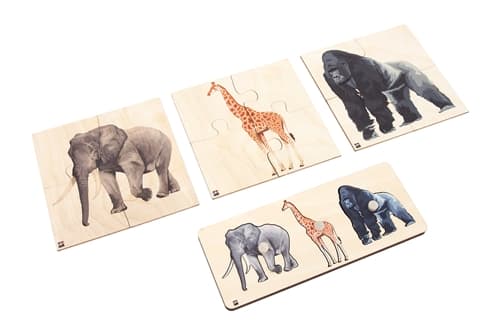 Animals of Africa: Puzzles Set