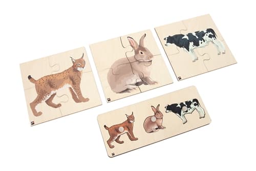 Animals of Europe: Puzzles Set