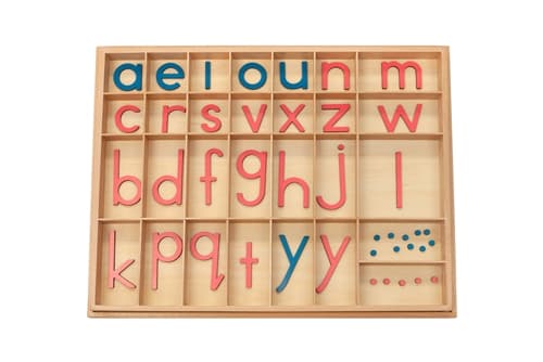 Large Movable Alphabet: Pink/light Blue