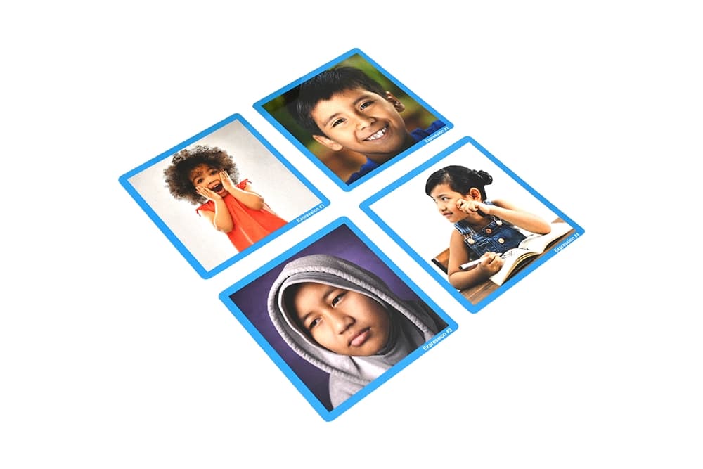 Facial Expressions Laminate & Cut