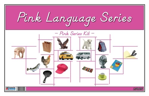 Montessori Pink Language (D'Nealian Font)