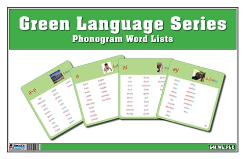 Green Series – Word Lists (Printed & Cut)