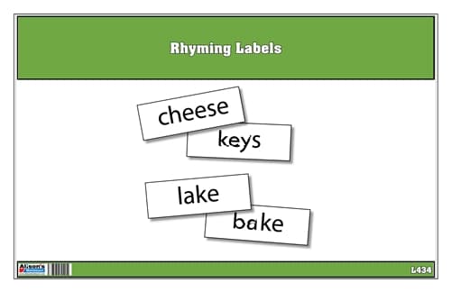 Rhyming Labels Laminate & Cut