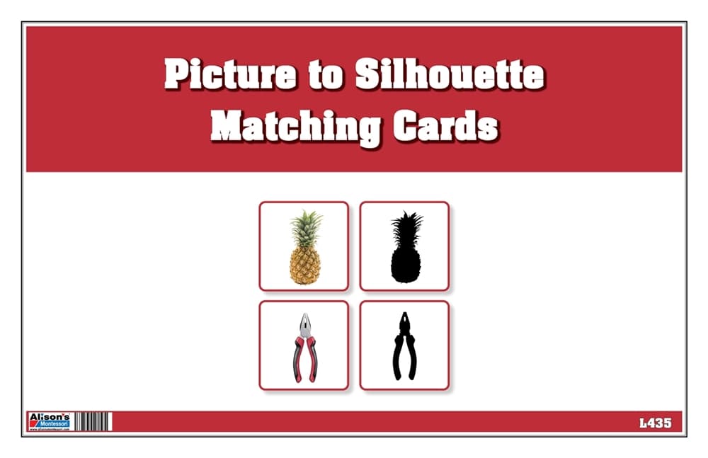 Picture to Silhouette Matching Cards