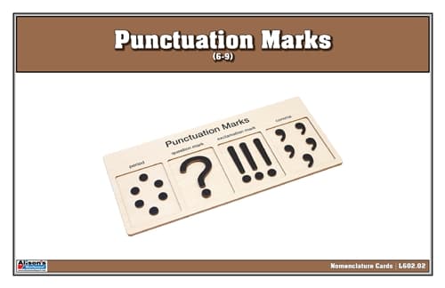Punctuation Marks Nomenclature Cards (6-9)