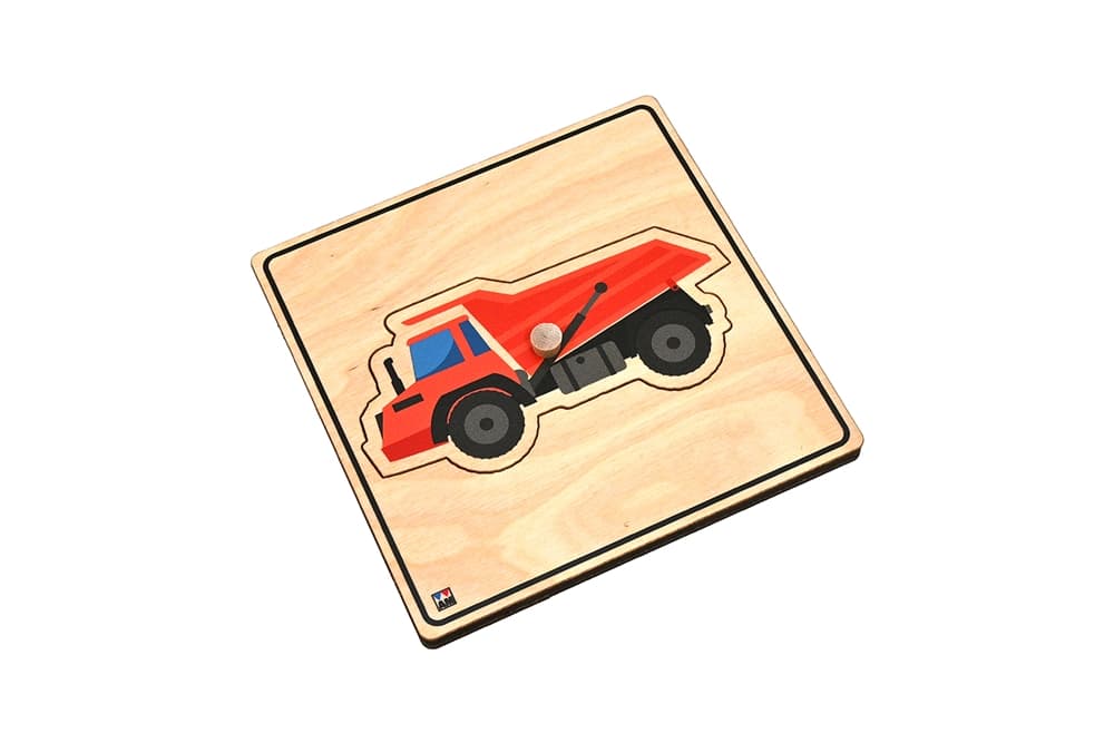 Dump Truck Knobbed Puzzle