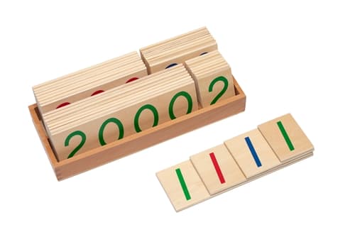 Large Wooden Number Cards (1-9000)