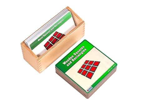 Wooden Squares and Rectangles (Homeschool) - Set