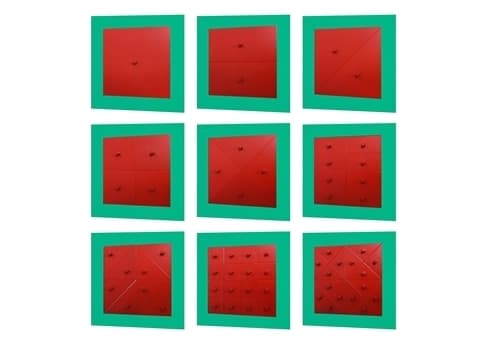 Metal Squares and Rectangles with Stands - Set