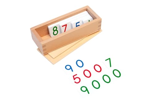 Small Plastic Number Cards (1-9000) w/ Box