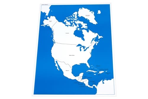 Labeled Control Chart for Map of North America