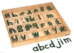 Small Movable Alphabet: Green - Print (PQ)