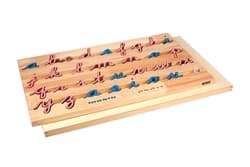 Small Movable Alphabet: Cursive - Pink & Blue (PQ)