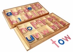 Large Movable Alphabet: Lowercase Pink & Blue (PQ)
