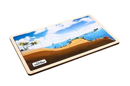 Parts of a Coral Reef Puzzle and Cards 3-6