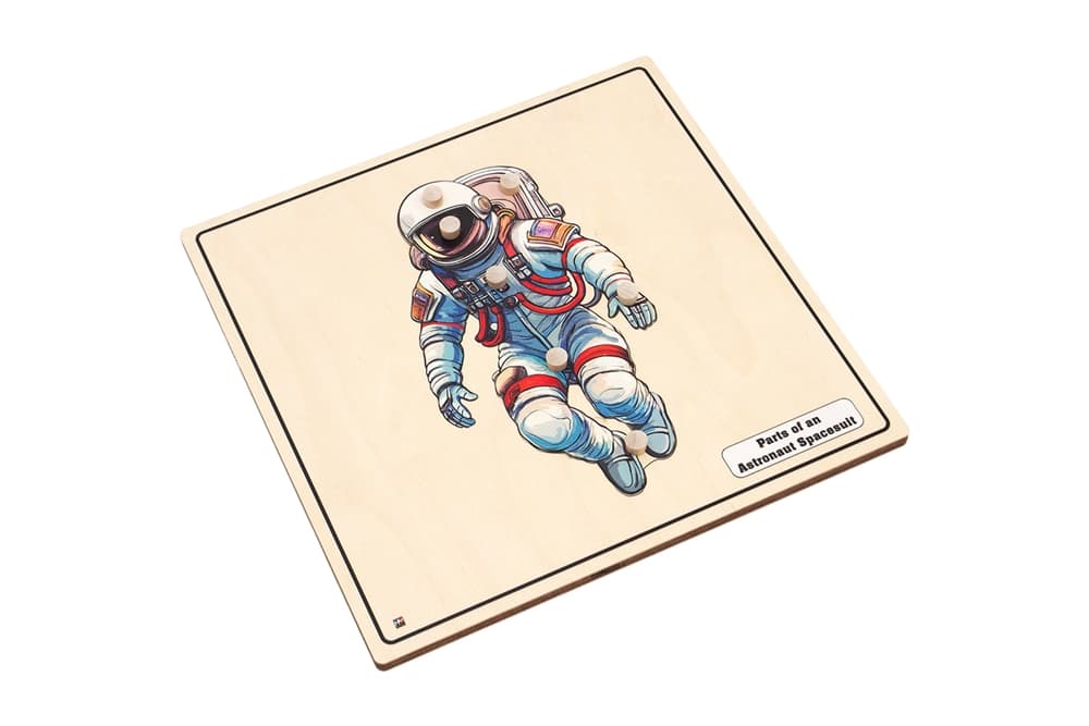 Astronaut Spacesuit Knobbed Puzzle