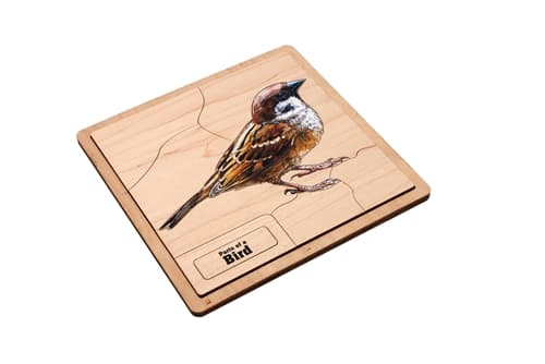 Bird Puzzle with Nomenclature Cards (3–6)