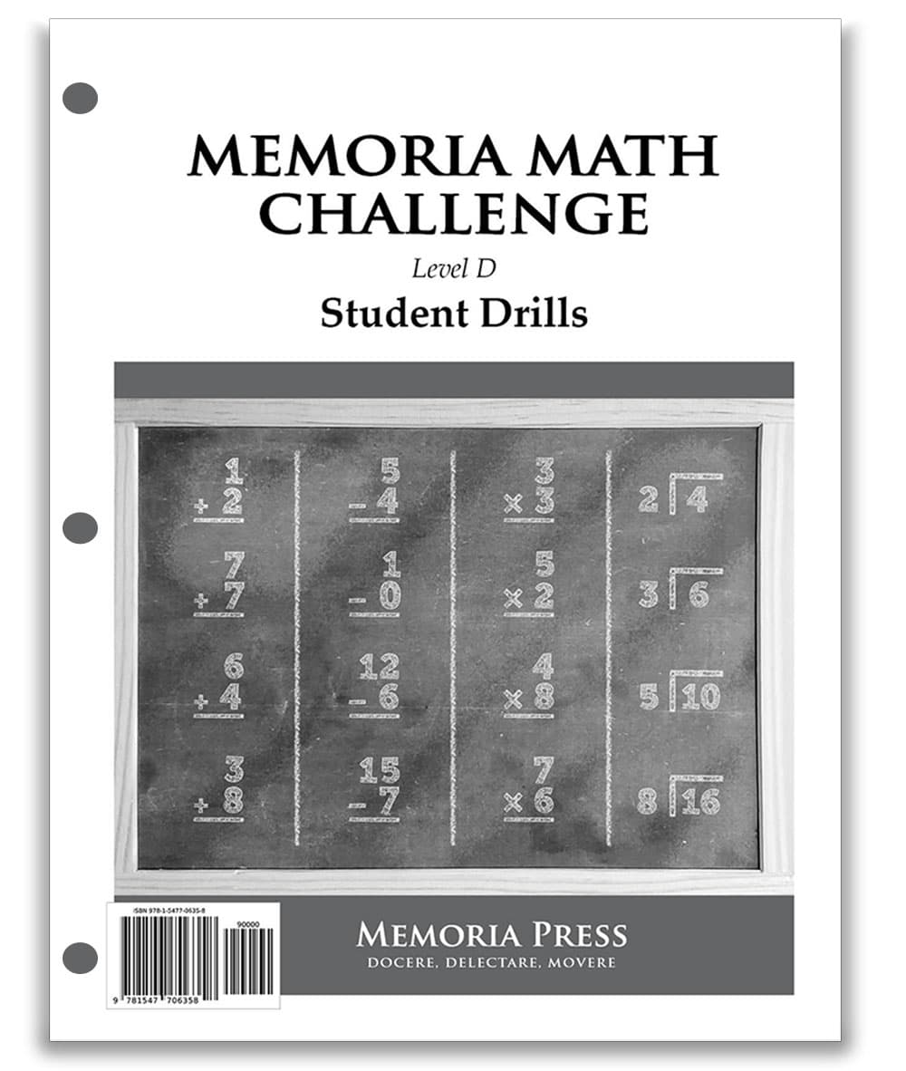 Memoria Math Challenge: Level D Student Drills