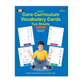 Core Curriculum Vocabulary Cards Sheets Level 1