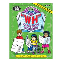 216 Fold & Say "WH" Question Scenes Book